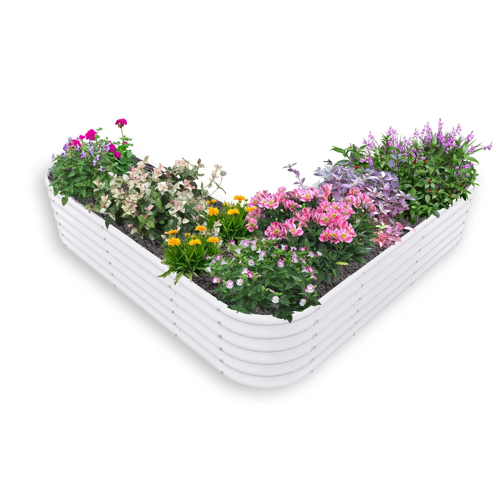 

Heart Shaped Galvanized Raised Garden Bed 81x81x18 Inch