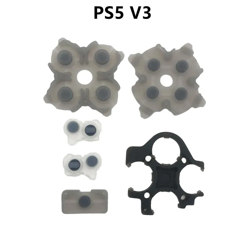 2 juegos de almohadillas conductoras de botón de goma de silicona para PS5 Playstation 5 controlador BDM-010 V1 BDM-020 V2 BDM-030 V3 reemplazo