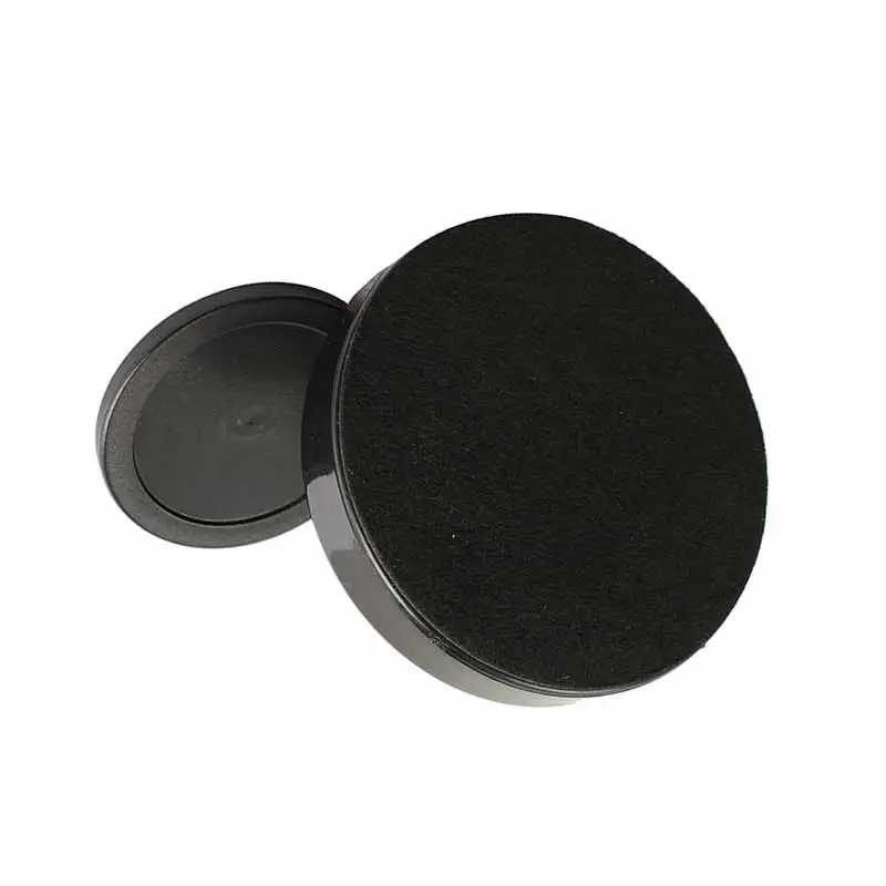 96mm Air Hockey Table Felt Pusher Mallet Goalies with 1pc 63mm  Black