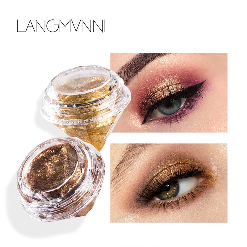 Highlight Diamond Eye Shadow Metal Liquid Eyeshadow Shimmer Shine Glow Glitter Single Liquid Eyeshadow Makeup Pigment Cosmetics