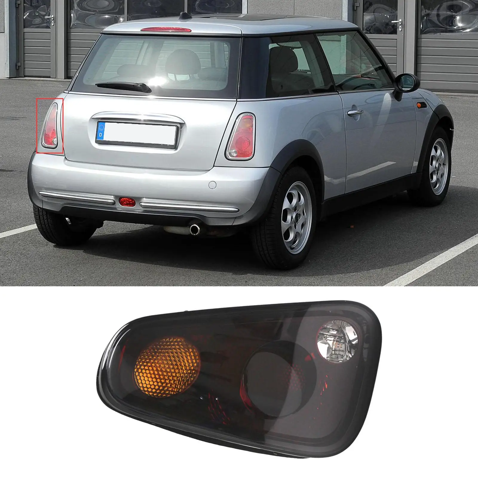 

LED Rear Brake Lamp Replaces Accessories Easy to Install 63217166955 Housing for BMW Mini R50 R53 04-06 Lci without Bulb
