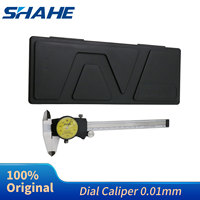 Shahe Dial Vernier Caliper Shock-proof Vernier Caliper 0.01 mm 0-150 mm Metric Gauge Measuring Tool