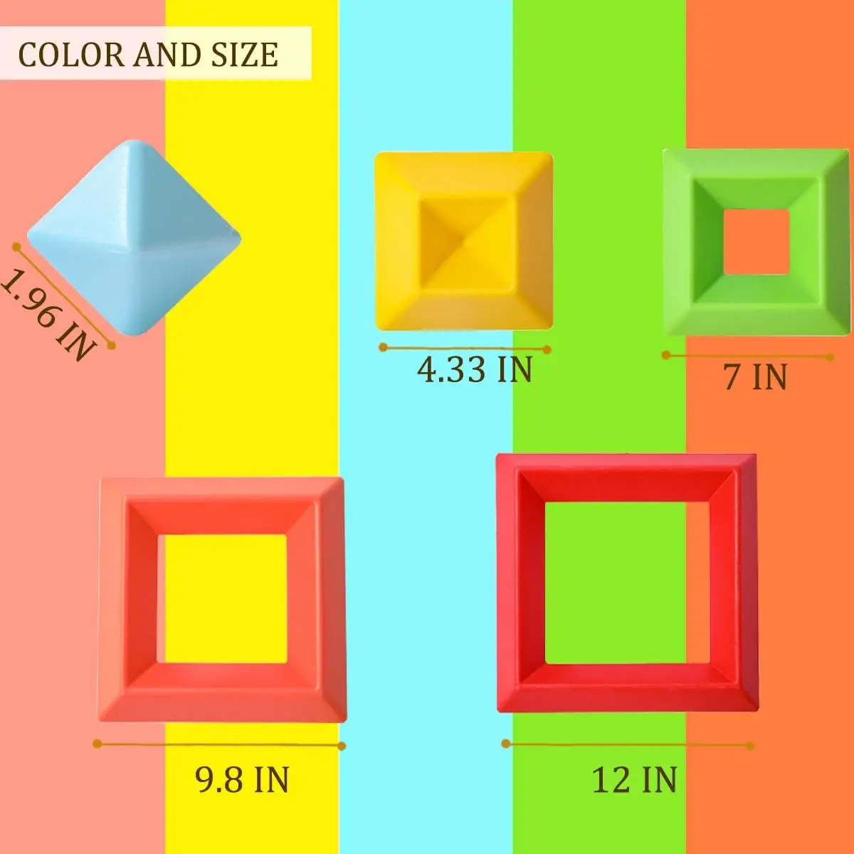 大型積み木セット - 30個の巨大ブロックで積み重ね可能 - 手と目の協調性と認知スキルを発達させる - 4～8歳向け - 室内用