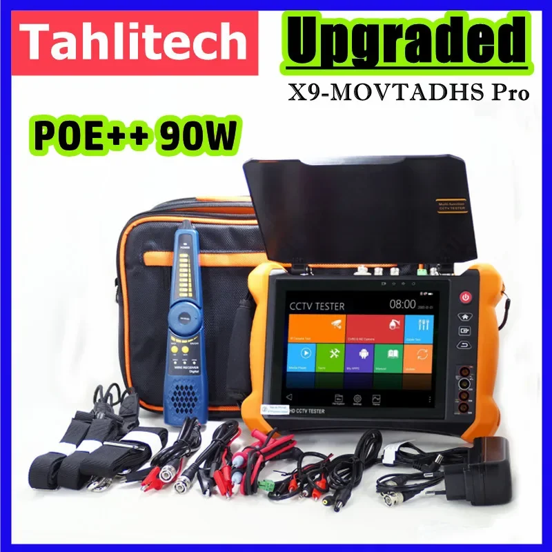 

Тестер и монитор IP-камеры 8 дюймов, 4K AHD, TVI, CVI, SDI, аналоговая камера «все в 1, IPTV, 8, 12 МП, вход HDMI и выход, X9, CCTV