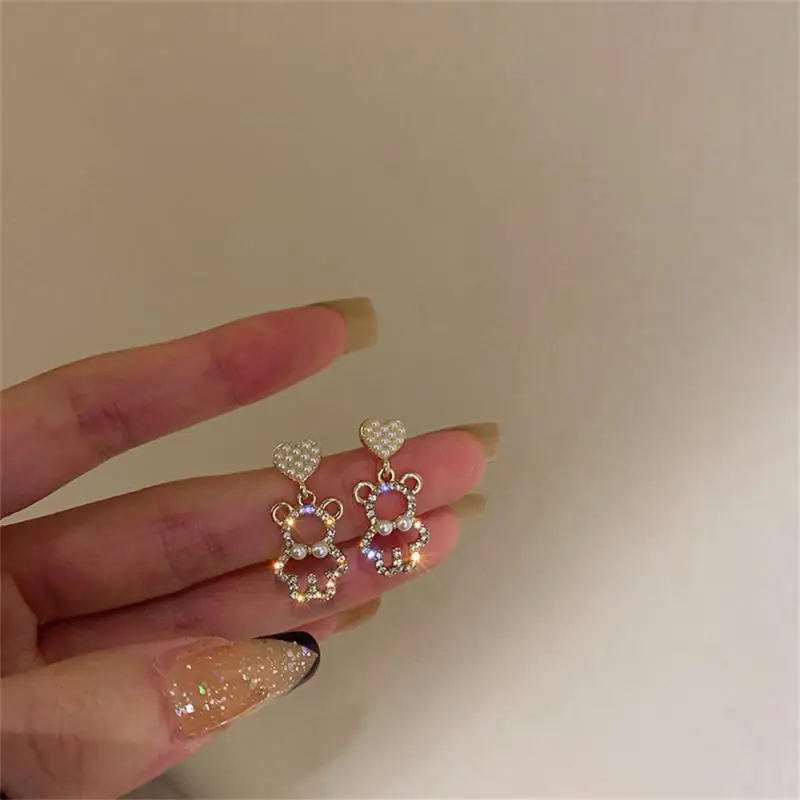 1/3/5SETS Electroplating Temperament Earrings Lovely Small Earrings For Parties Heart Earrings Best Selling Alloy Ladies Jewelry