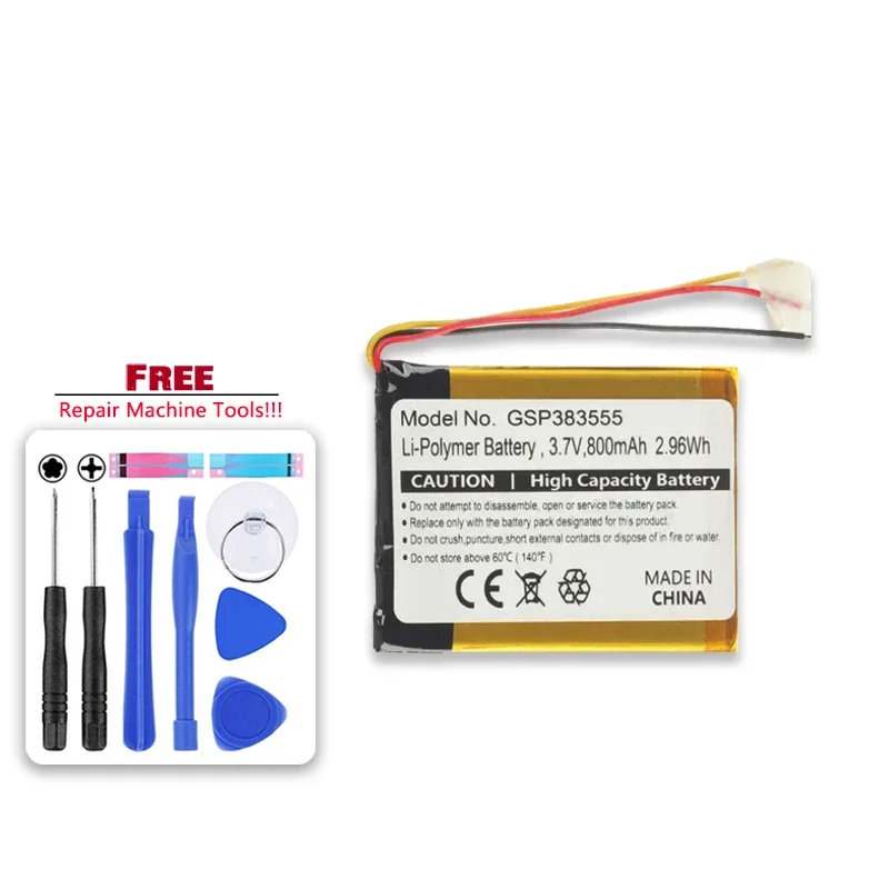 800mAh Replacement Battery GSP383555 For JBL Clip 2 AN Plus Clip2 CLIP2BLKAM CS056US P04405201