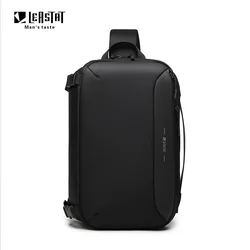 Bolso de hombro con sentido de diseño de alta calidad, bolso de hombro USB multifuncional antirrobo, bandolera impermeable de viaje