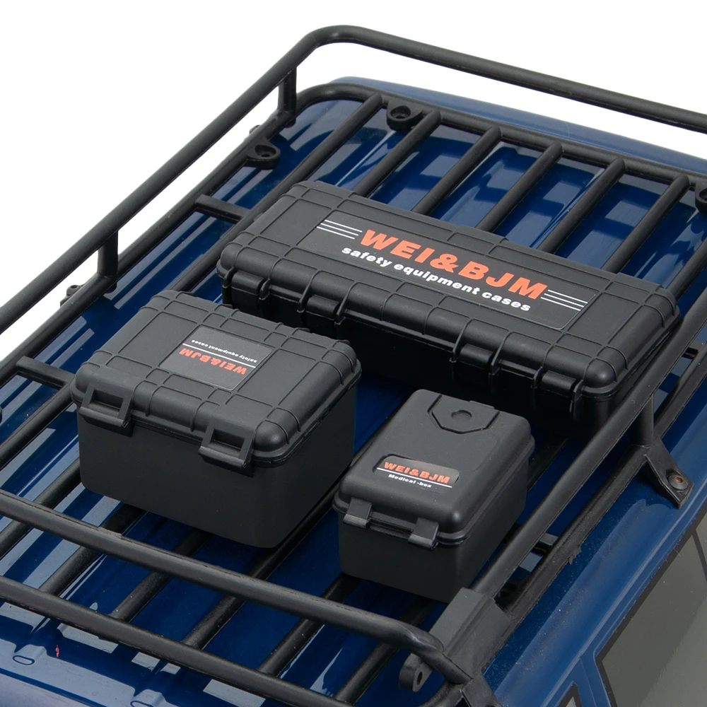 

MIBIDAO Simulated Plastic Mini Storage Box for TRX-4 Axial Wraith SCX10 1/10 1/12 RC Car Truck Model Decoration Accessories