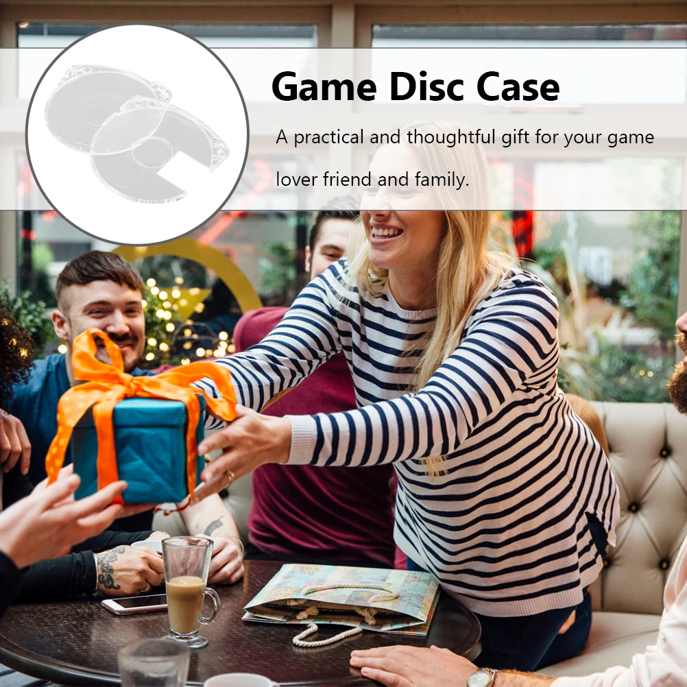 

10Pcs Game Disc Case Protective Shell Sturdy Acrylic Storage Holder Compatible with Umd Game Accessories Disc Storage Case