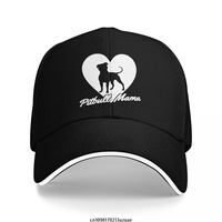 Pitbull Mama Dog Lover Gift Baseball Caps Hip Hop Sandwich Cap Men Women Adjustable Outdoor Sport Hat