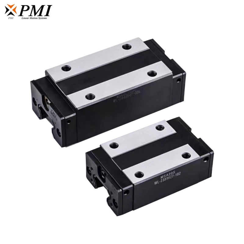 Taiwan PMI MSA15S MSA20S MSA25S MSA30S MSA35S Block MSA15SSFCN  MSA20S-N Linear Guideway Carriage for CO2 Laser Engraving