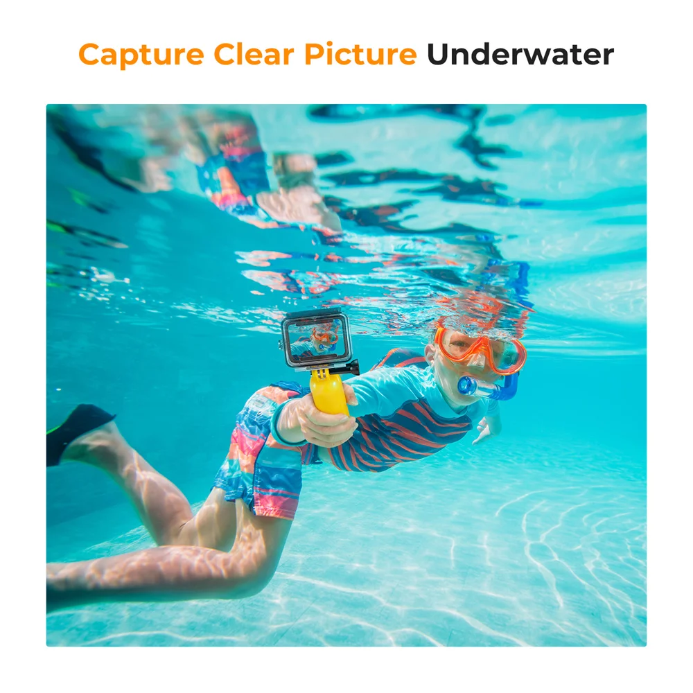 Экшн-камера K & F Concept Ultra HD, Подводная Водонепроницаемая уличная видеокамера, набор 21 в 1 для детской спортивной камеры/10/11/12