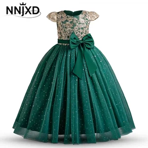 حفل التخرج وفستان الزفاف ، التطريز ، الترتر ، الزهرة ، أداء الأطفال ، طول الأرضية ، المأدبة أفضل 8 فستان حفلة موسيقية للأطفال - رقم 3