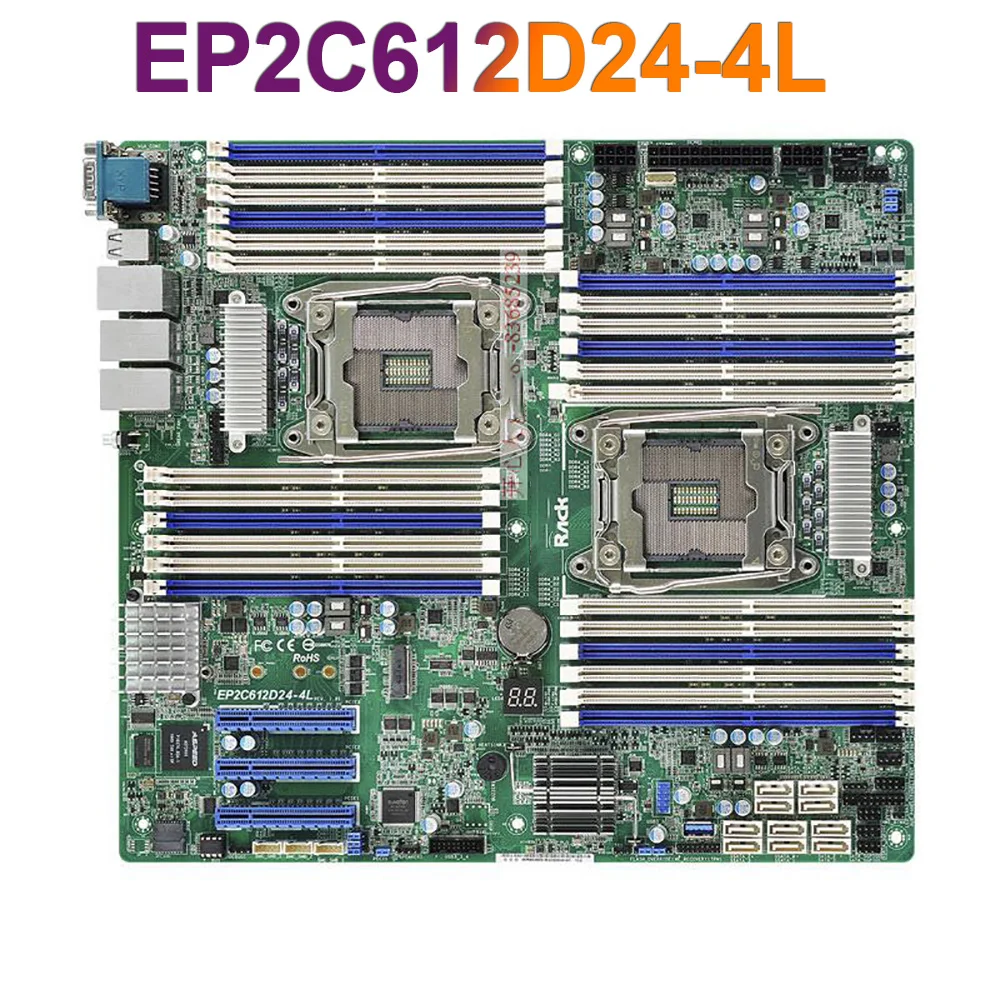  LGA 2011 C612 R3 Support E5-2600 V3 V4 Server Motherboard For ASROCK EP2C612D24-4L