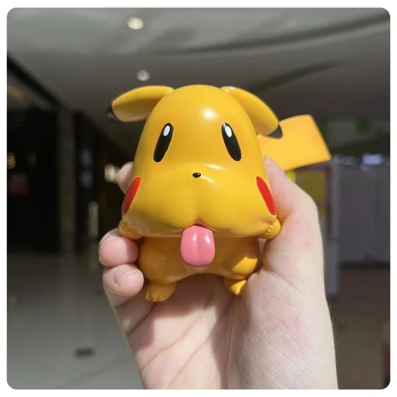

Фигурка Покемон Пикачу, забавное милое лицо призрака, украшение для рабочего стола, декор автомобиля, игрушка в подарок, Коллекционная модель, оптовая продажа