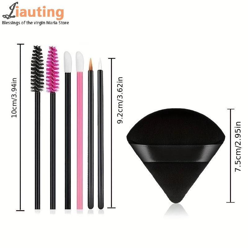 228 Pcs Makeup Brush Kit With Storage Box - Mascara Wands Eyelashes Brush Gift Set Mother's Day Gift