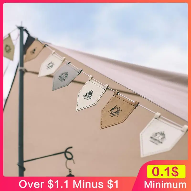 Felt Cloth Camp Flag Decorations Pennant Flags Camping Supplies 60g Decoration Flag Pentagon Bunting Banner Camping Equipment