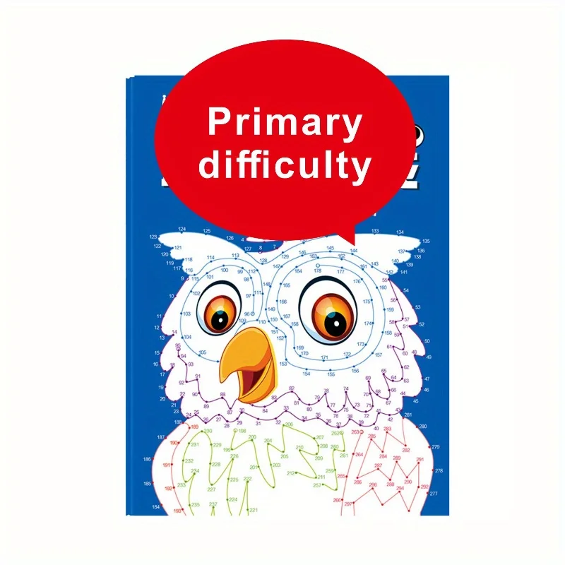 نسخة متقدمة من كتاب ألعاب متاهة الاتصال السحري مع 46 صفحة، تركز على تدريب الانتباه من خلال الرسم المنقط إلى نقطة.