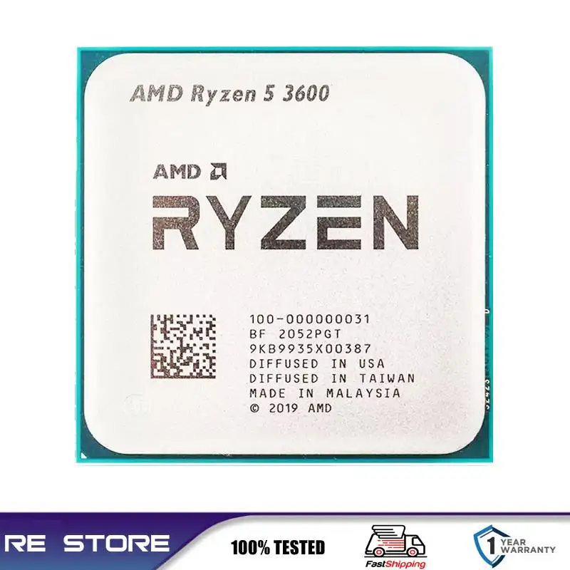 To AMD Ryzen 5 R5 3600 3.6GHz 6-Core 12-Thread CPU Processor LGA AM4