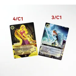 TCG Game Cards, Lorrana Proxy, NoneFoil 4, C1, 3, C1 Cartões, Cinderela, rapunzel