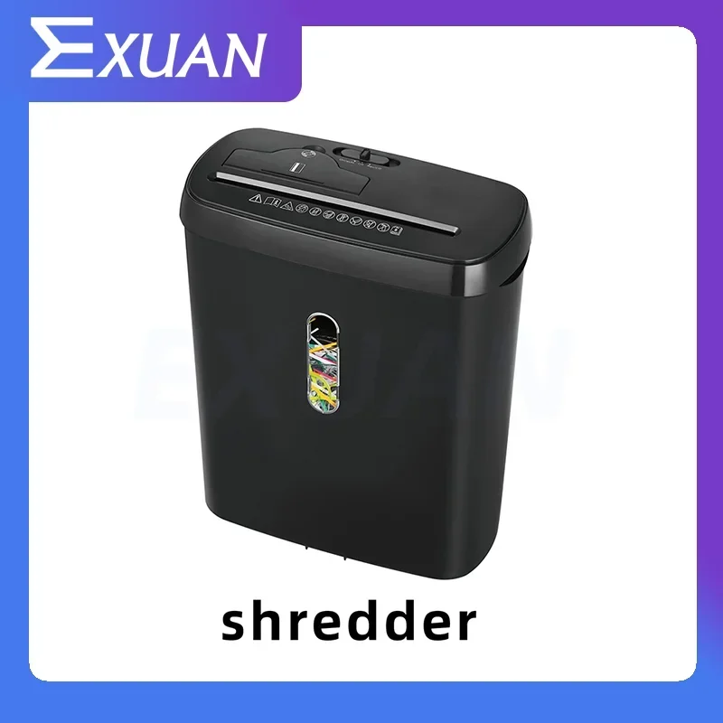 220V Paper Shredder Cross-cut ffice 12L Large Capacity Electric Document Strip Level 2 Confidential 8 Sheet 9 Sheet Shredding