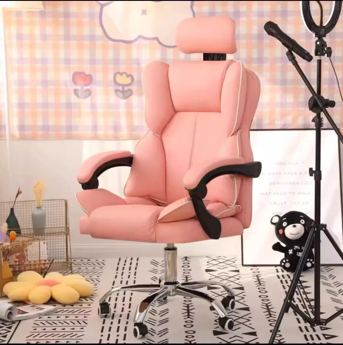 

Gaming Computer Ofice Chair Rolling Bedroom Leather Modern Ofice Chair Armchair Executive Comfy Sillas De Gamer Furniture