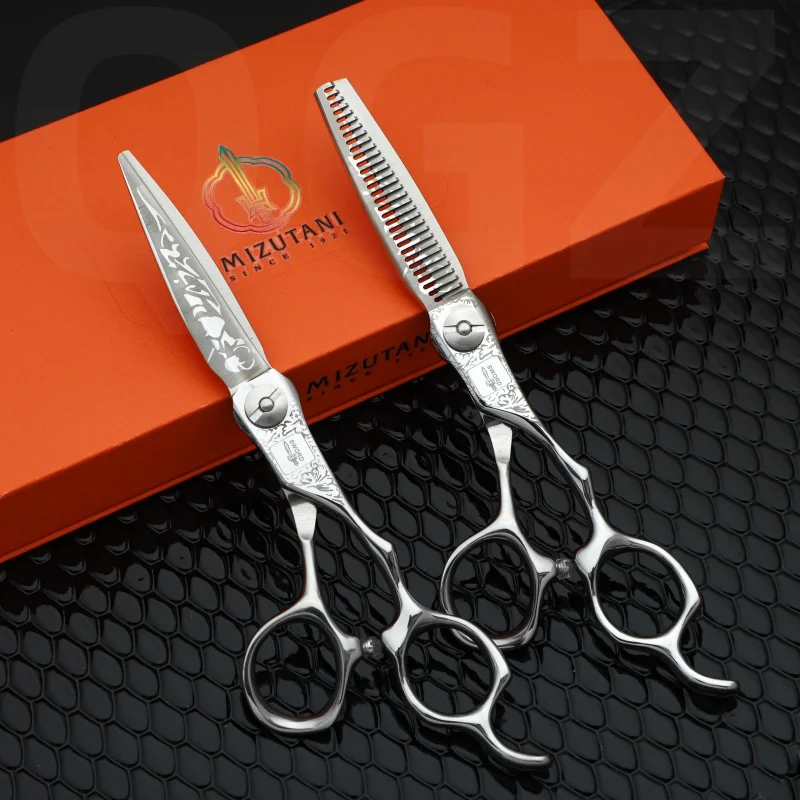 New MIZUTANI Professional hair cutting tool, hair salon, hair cutting ultra-thin scissors set, 6.0-inchVG10 hair scissors tool