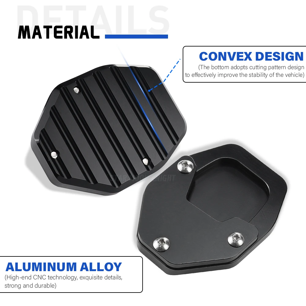 لهوندا NC750X NC 750X NC 750X (2021-2025) دراجة نارية مسنده موسع الجانب حامل تمديد وسادة للقدم دعم لوحة #4