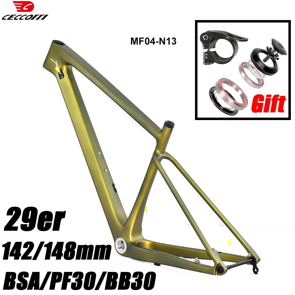 

Carbon Frame MTB 29 Mountain Bike Hardtail Frames 148 12mm Thru Axle BOOST 29er MTB Bicycle Frame