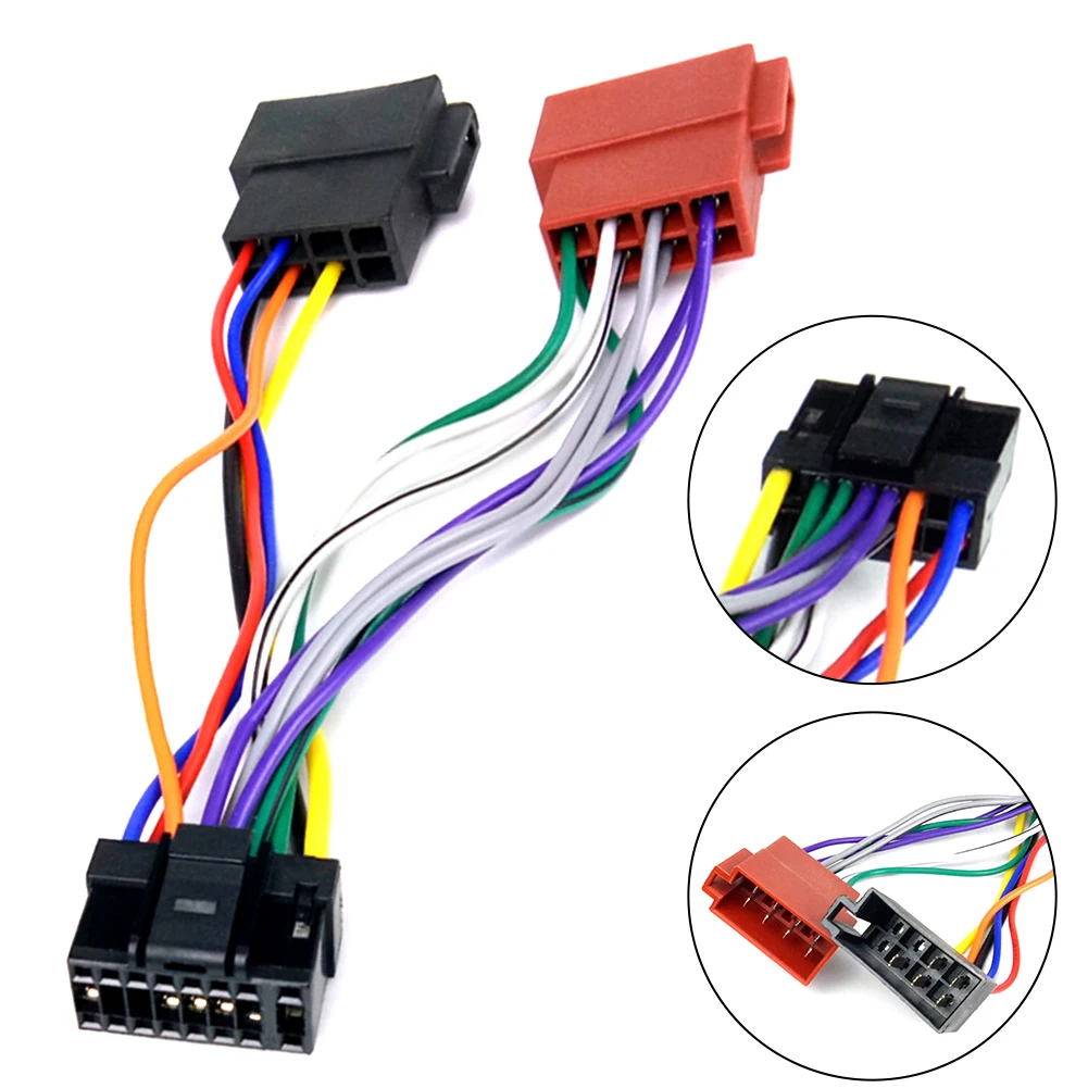 For Alpine Car Radio Radio Wiring Harness Vehicle Wiring Setup Reliable Performance Wear-Resistant ABS Material