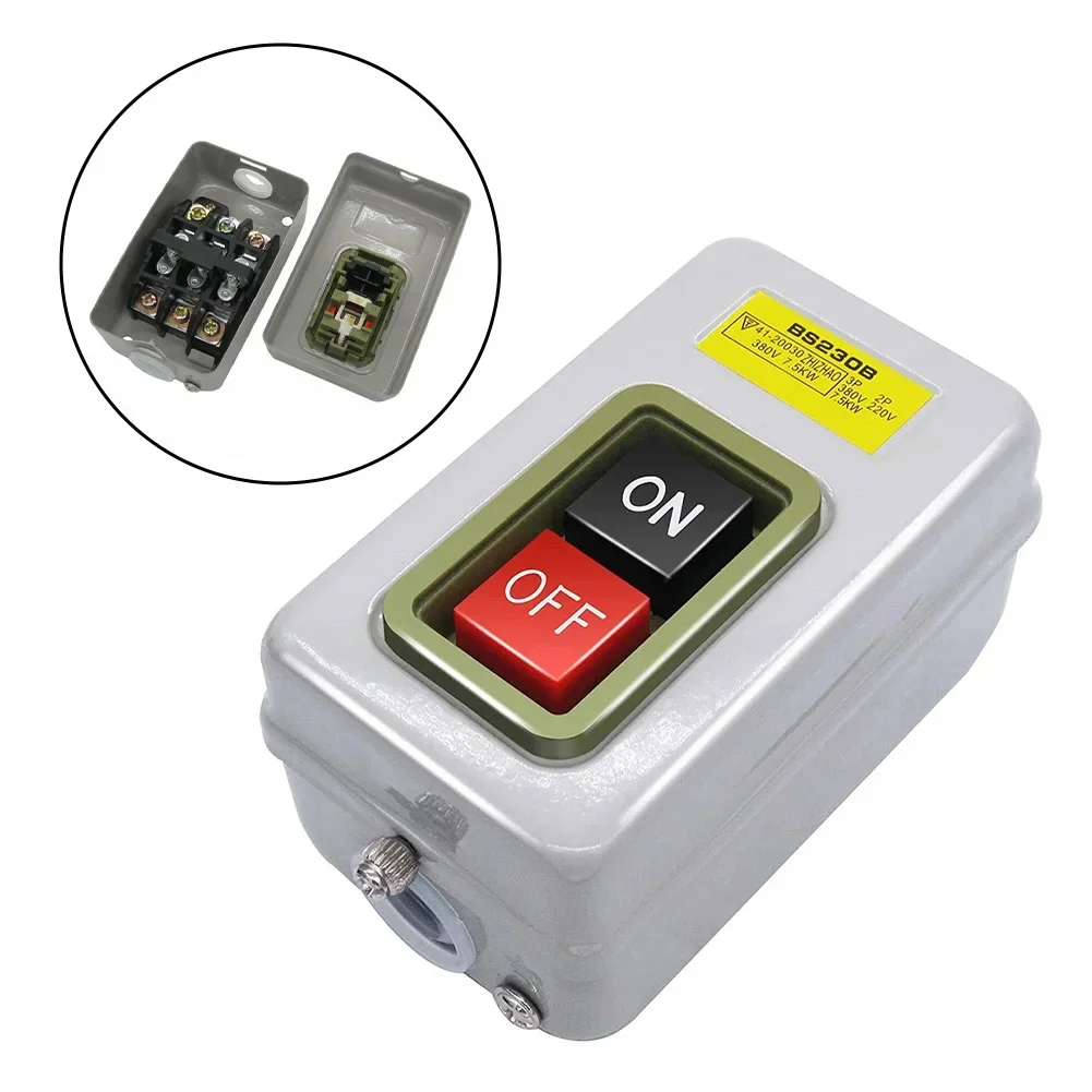 Push Button Switch Start Stop For Single Phase Motor 220V 380V Industrial Household Control Electrical Equipment