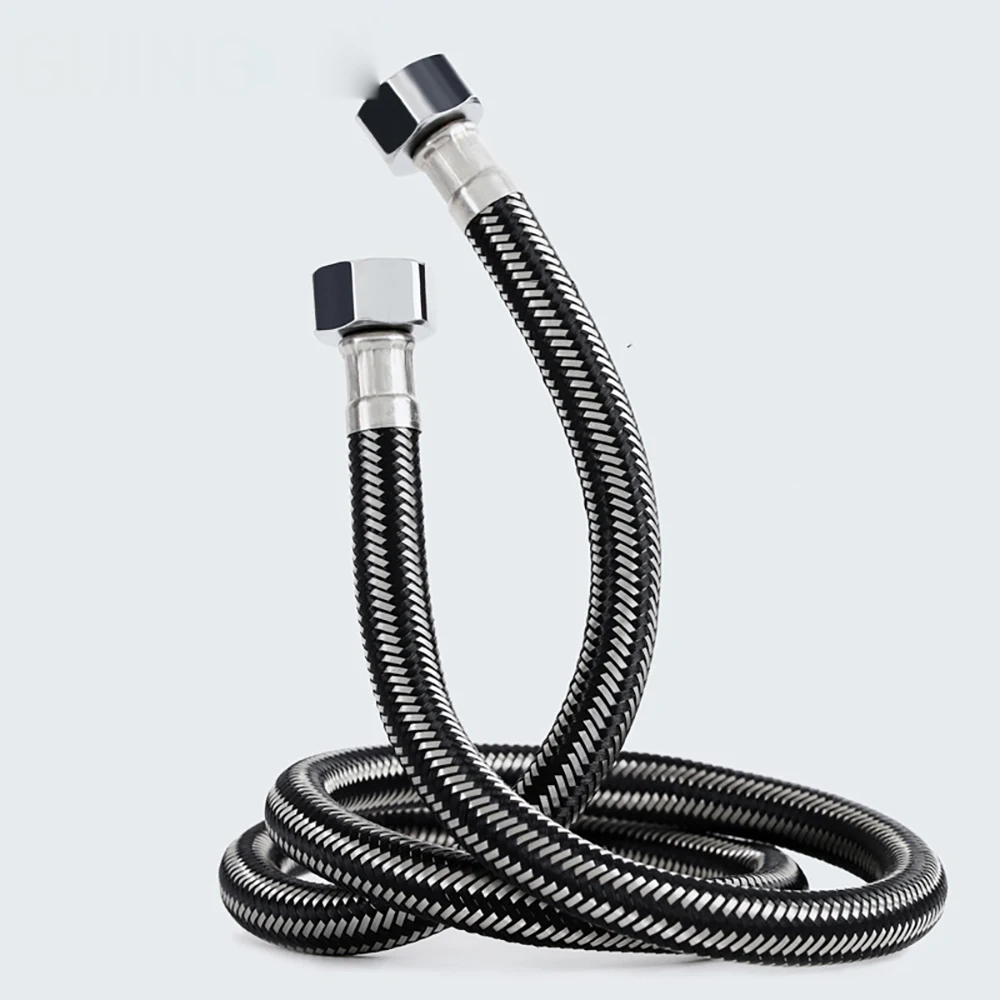 

Tianview G1/2 304 stainless steel 20-150cm corrugated braided hose metal explosion-proof water heater toilet faucet inlet pipe