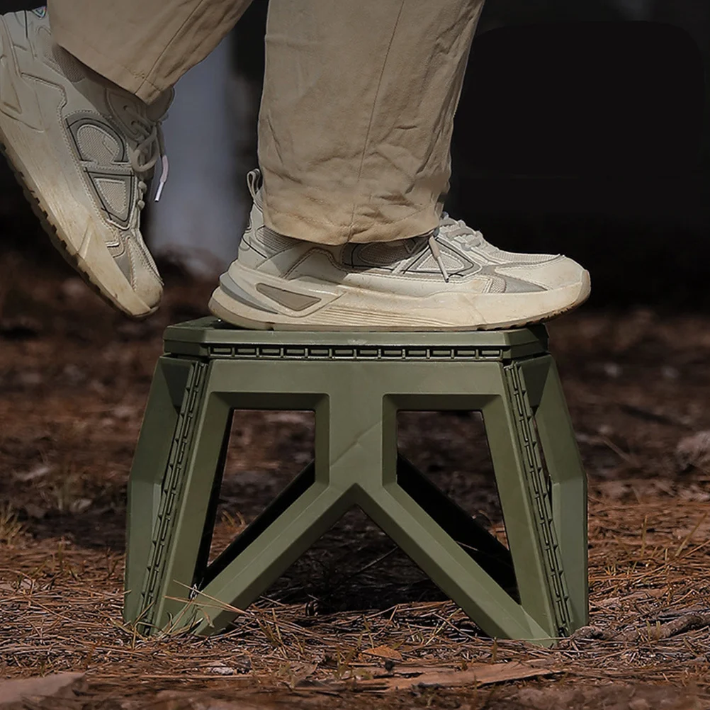 

1pc Portable Folding Heavy Duty Camping For Outdoor Garden Beach Fishing Lightweight Foldable Square Stool Kitchen Step Stool