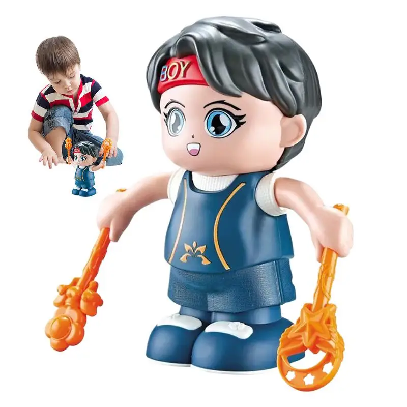 

Toddler Musical Toys Cartoon Little Boy Music Toys With Lights Educational Glowing Toy Stunt Tipping Bucket Animated Dolls Voice