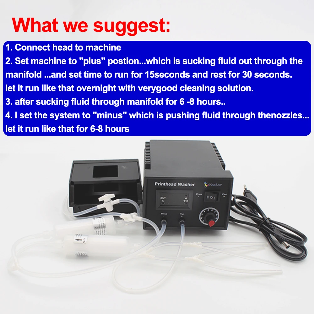 DX6 XP600 i3200 TX800 i1600 FA04000 FA04010 Printer Head Cleaning Wash Machine Washer Kit For Epson L805 L1800 L800 Printhead