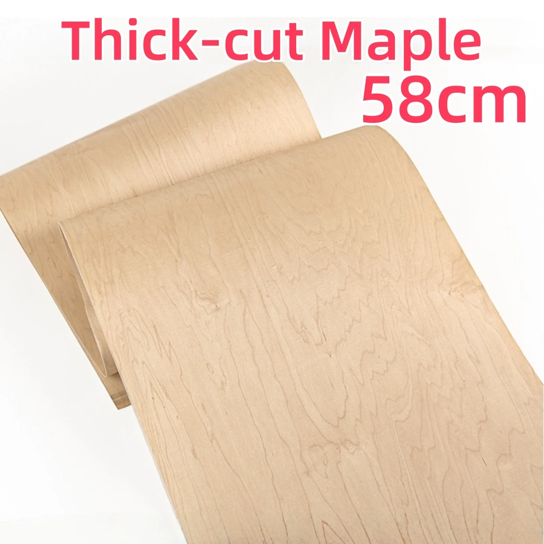 

Толстый натуральный шпон из клена, 58 см, ротационной резки, для инкрустации гитар, пианино, музыкальных инструментов, мебели, декоративно-прикладного искусства, DIY