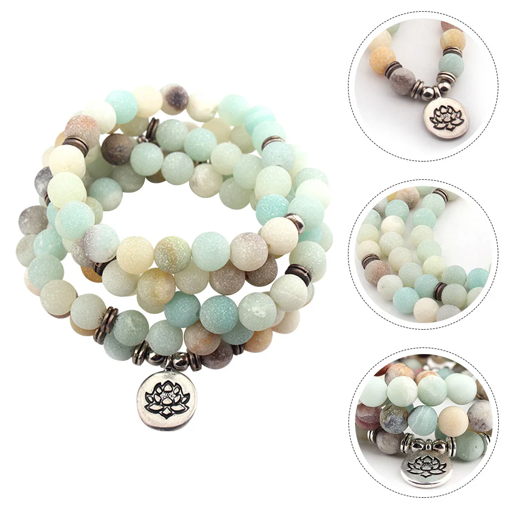 Lotus Bracelet Natural Stone Beads Adjustable Lightweight Fashion Jewelry For Women Couple Gift Decorative Accessory Beads