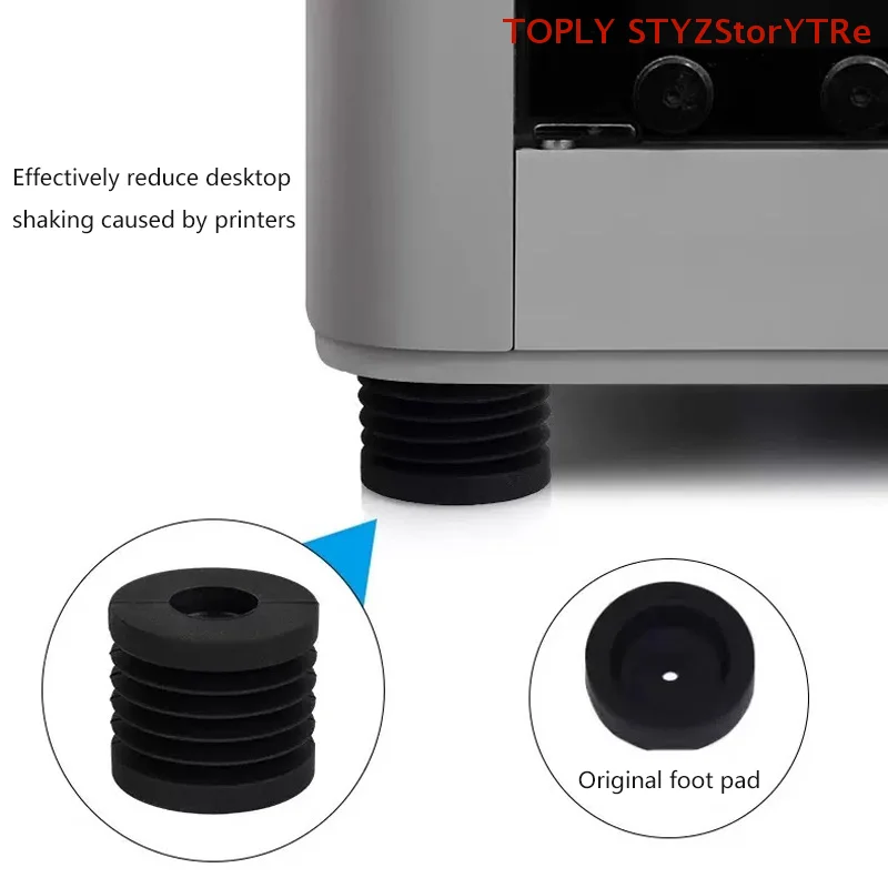 

3.Set of 4 Anti-Vibration Pads for Bambu Lab P1P/P1S X1/X1C 3D Printer, Shock Absorbent, Slip-Resistant, Dust-proof Rubber Feet