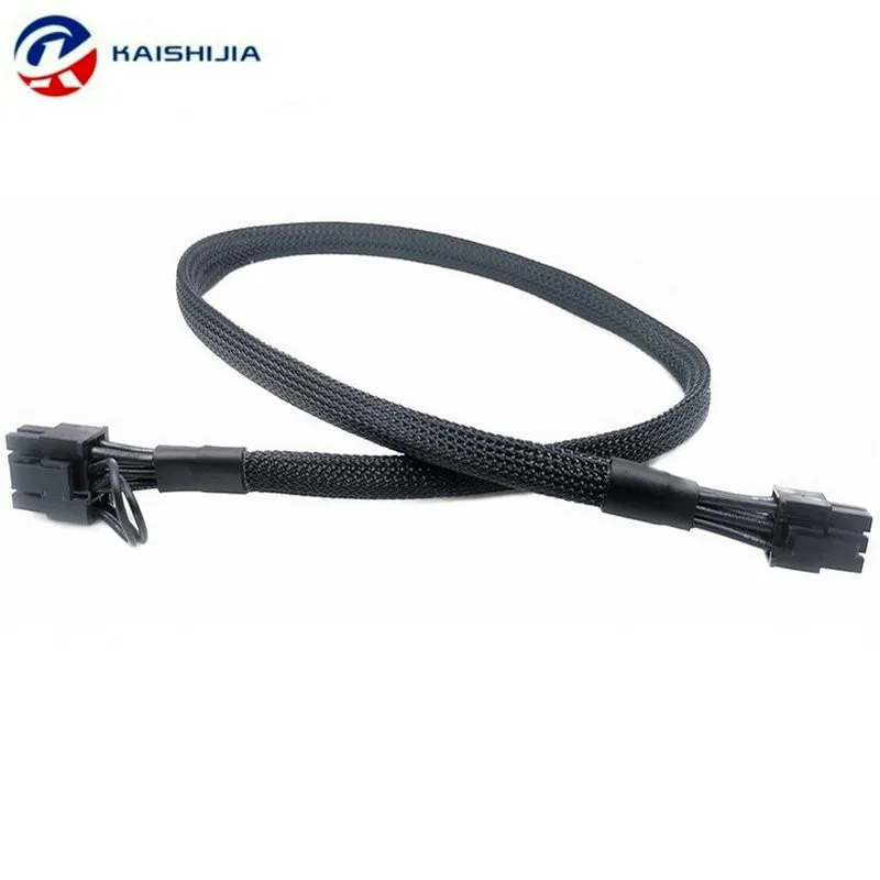 Блок питания 16AWG PCI-E 6-контактный разъем «папа» на PCIE 8-контактный 6 + 2-контактный разъем кабеля питания графического процессора 50 см 60 см 70 см 90 см 100 см