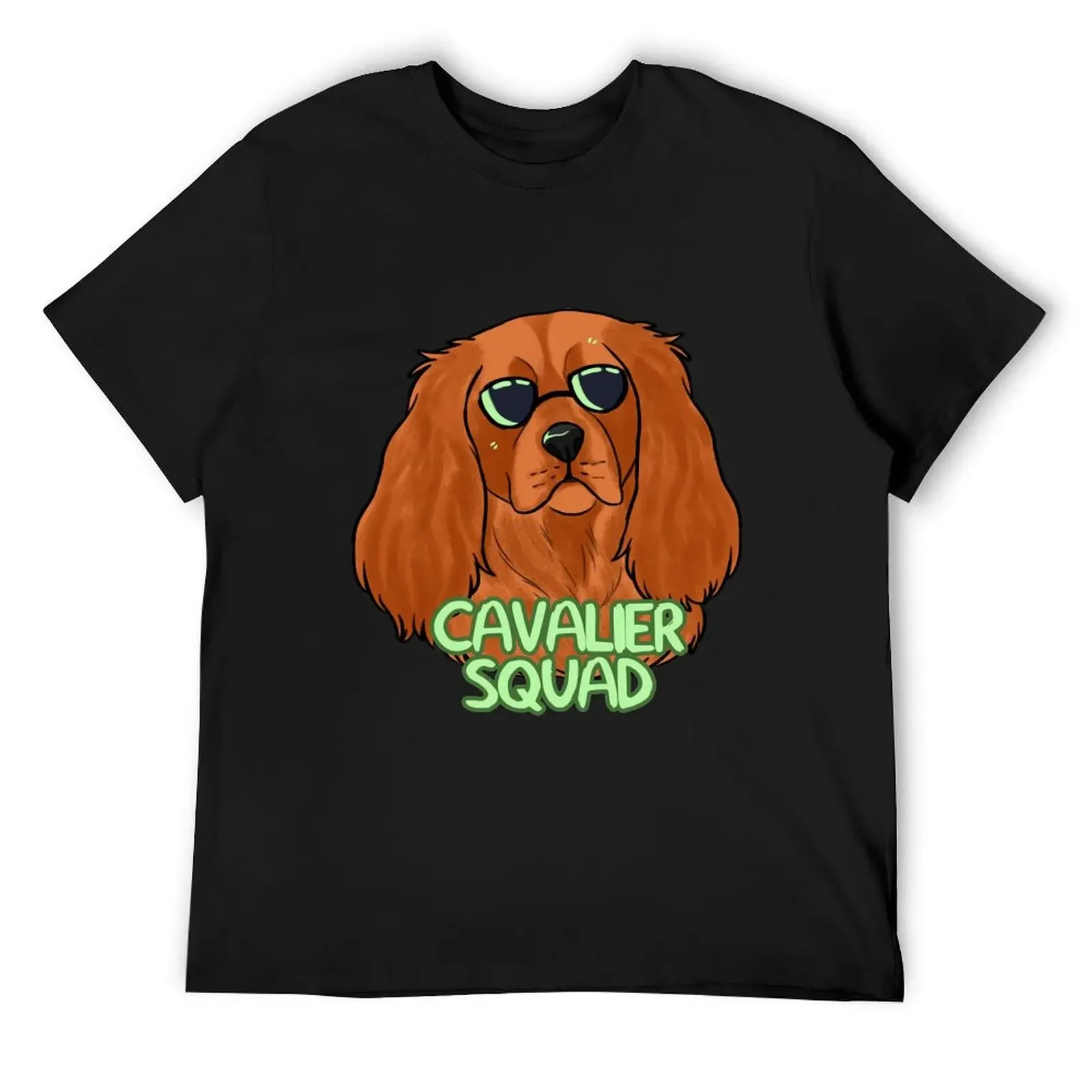 CAVALIER SQUAD (ruby) T-Shirt vintage graphic tee summer tops baggy shirts mens clothes