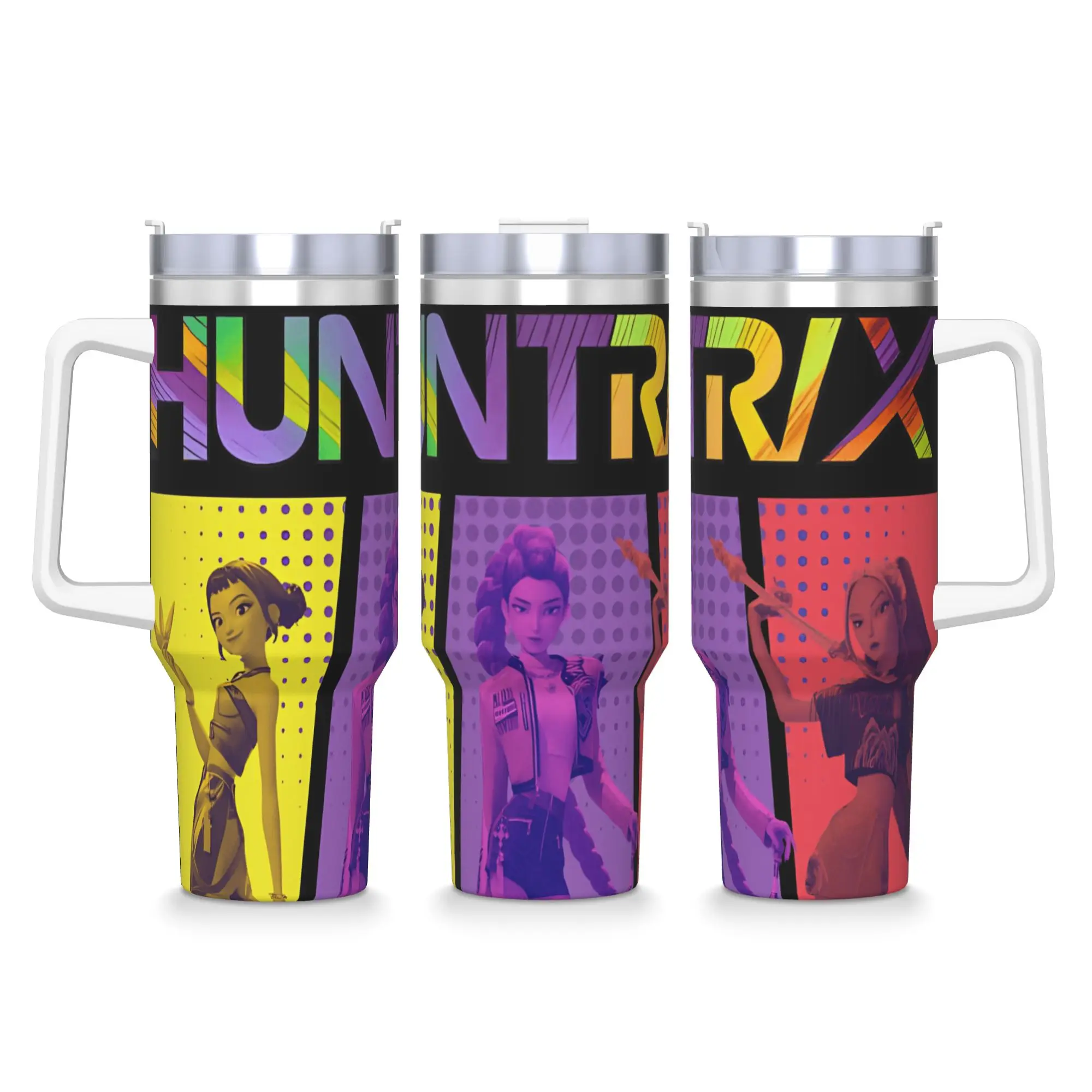 

Stainless Steel Tumbler Demon Hunter Squad Thermal Cups Leakproof Cold and Hot Mugs Cup Camping Custom Water Bottle