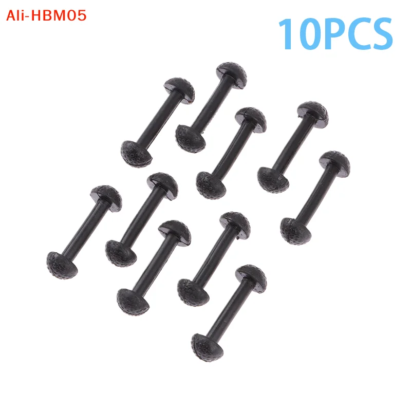 (HB05)10X For Motu Leg Band Vintage Figures Replacement Connectors Clip Black Rubber Leg Band Replacement Connectors