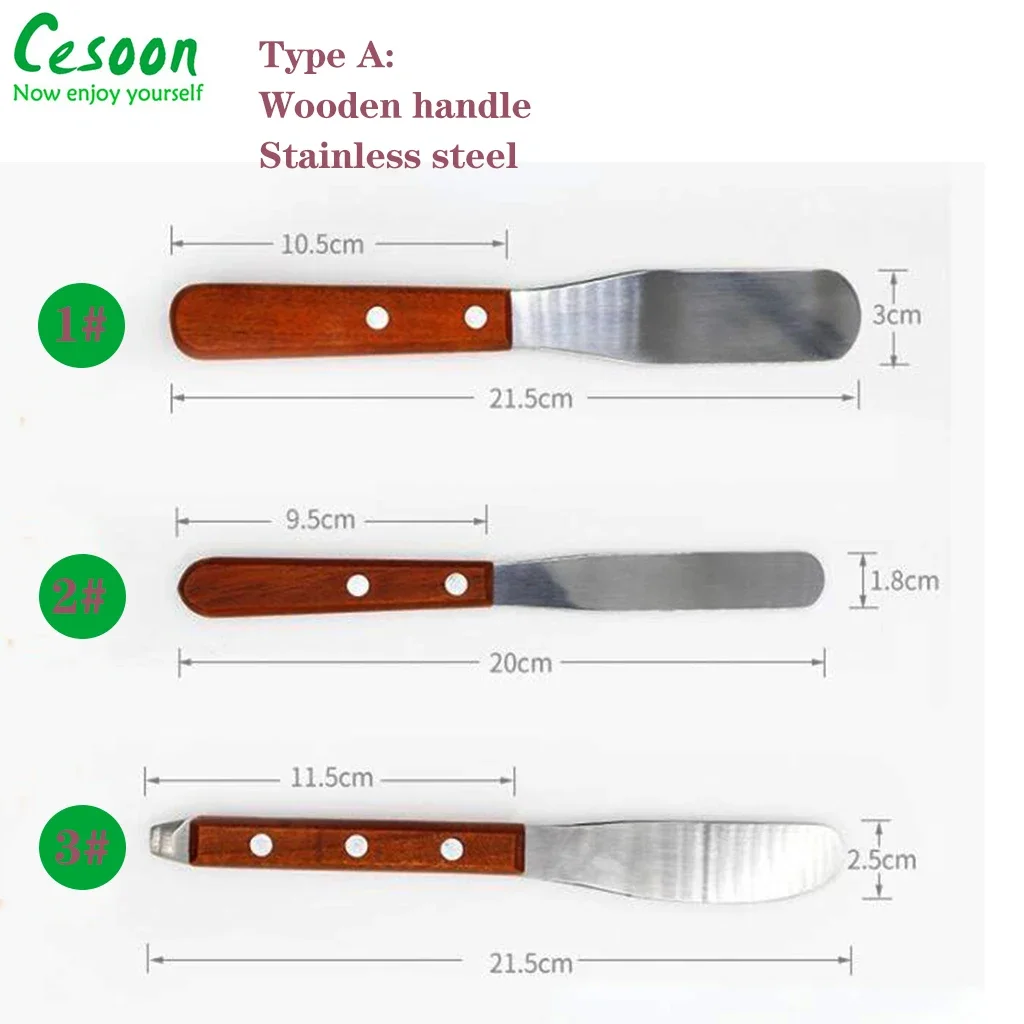 1Pc Dental Alginate Mixing Knife Wooden Handle Plastic Plaster Spatula Cement Powder Mold Impression Material Dentist Lab Tools