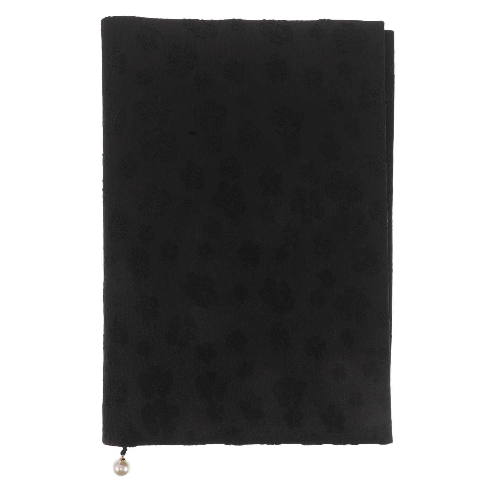 

Black A5 Fabric Book Sleeve Protective Cover Washable Cloth Notebook Case Dustproof Diary Sleeve for Travel School Office