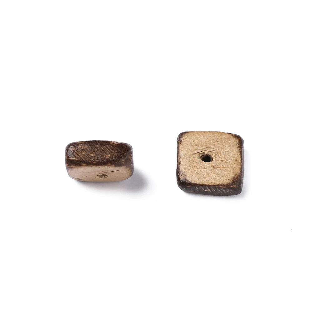 10/100pcs Coconut Shell Beads Irregular Square Craft Beads for Jewelry Making DIY Bracelet Necklace Accessories