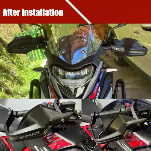 Imagen 2 del producto Para BMW 310 GS G310 GS 2017-2024 G310GS 2025 Protector de manillar protectores de manos Protector parabrisas accesorios de motocicleta