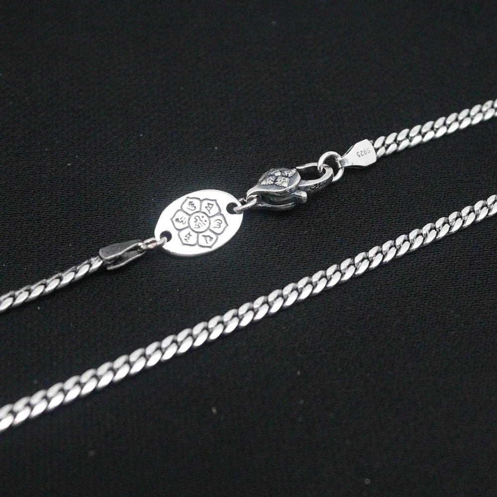 Solid 999 Fine Silver Big button necklace