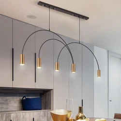 Modern Pendant Chandelier Led Hanging Light Fixtures Living Room Indoor Lighting Kitchen Dining Tables Lamp Home Decor Creative