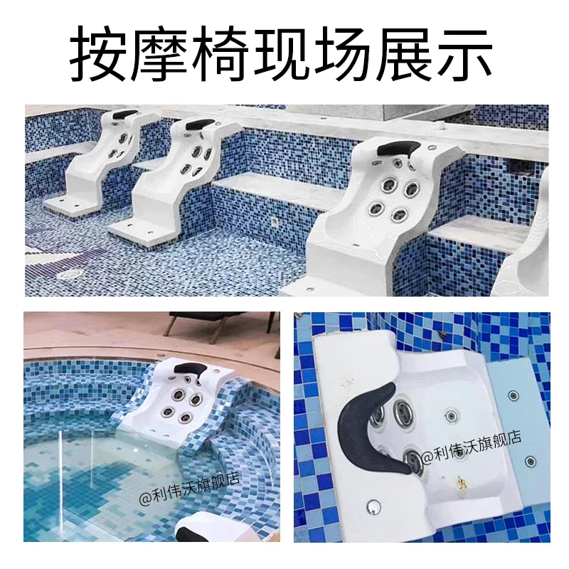 Swimming Pool Spa Spa Pool Massage Water Bed Acrylic Nine Surf Seat Impact Bath Massage Water Bed