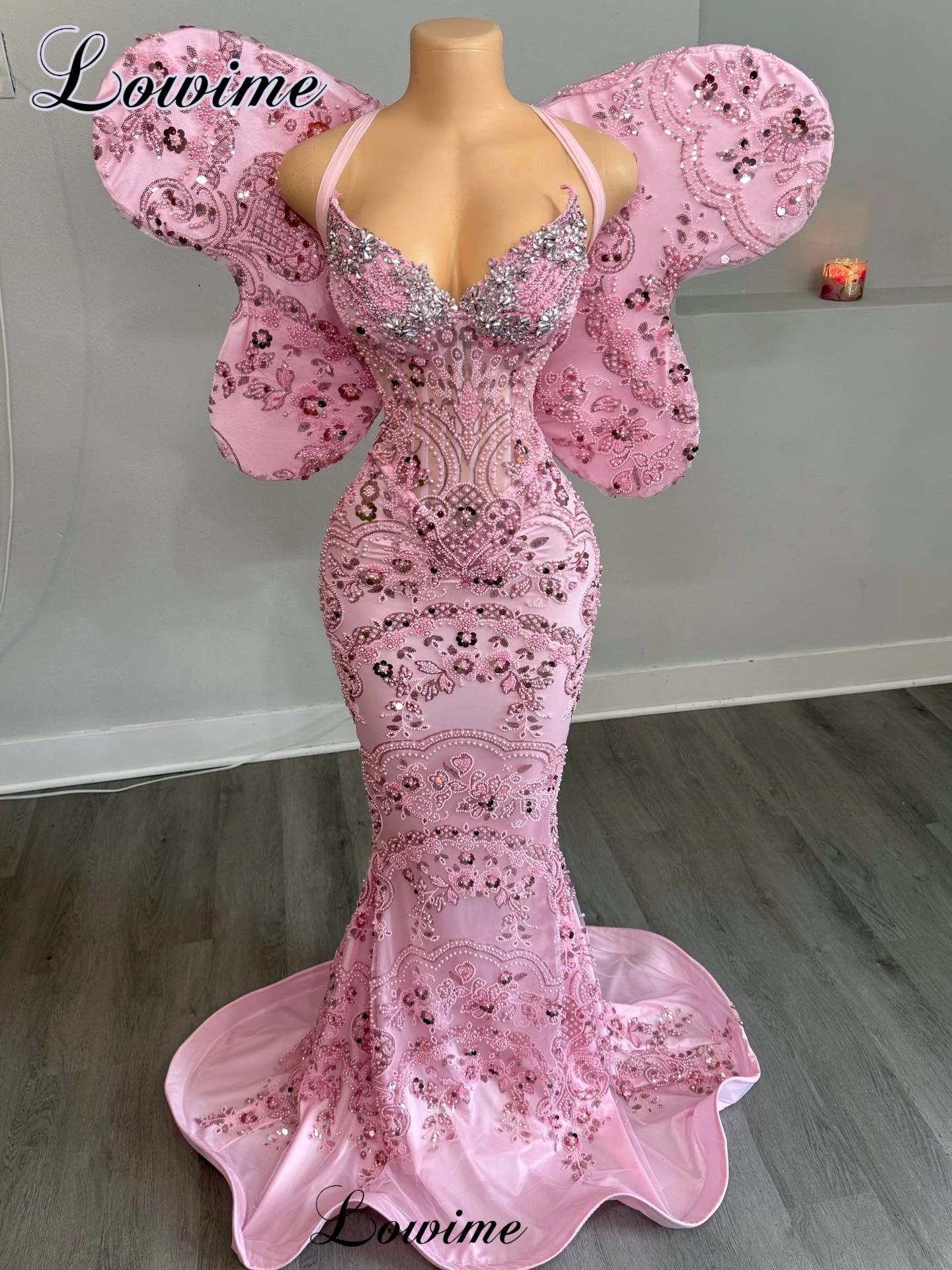 

Элегантные вечерние платья-русалки цвета розового золота для знаменитостей, коллекция 2026 года, индивидуальный пошив, Vestidos De Gala